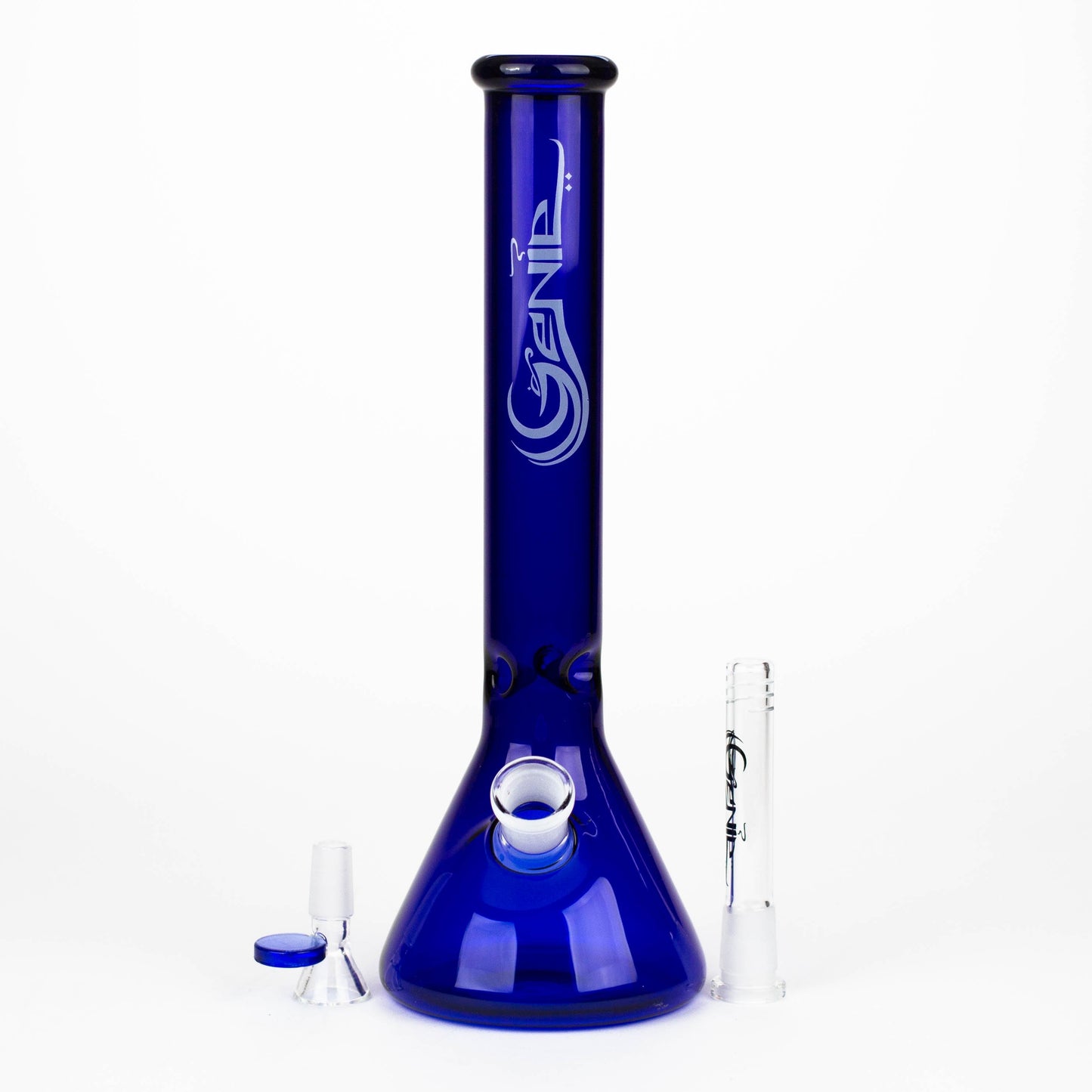 [12 Pack Bundle] Genie | 12" color tube glass water bong [GB2130]