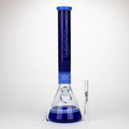 Genie | 17" sandblasted artwork tube 7 mm glass water bong [GB21006]_6