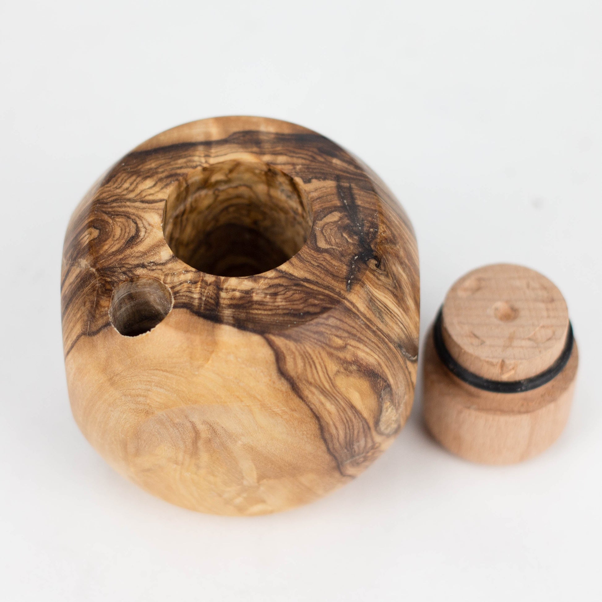 VOW | Olive Wood Apple Dugout/Smoker's Gift 1_6