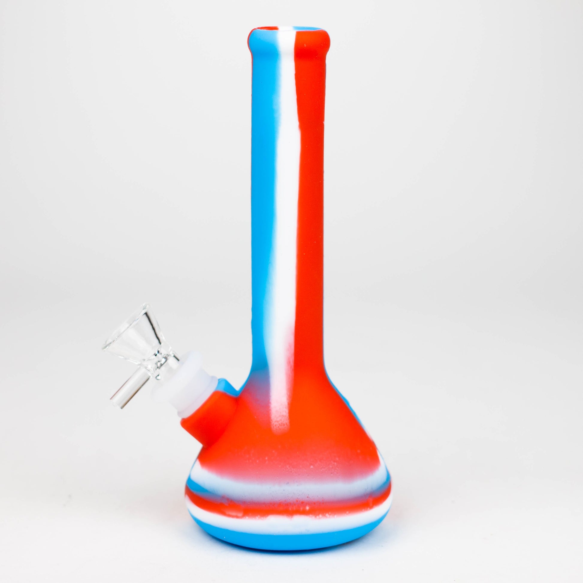 8" Tricolor silicone beaker water bong [71-Top13]_2