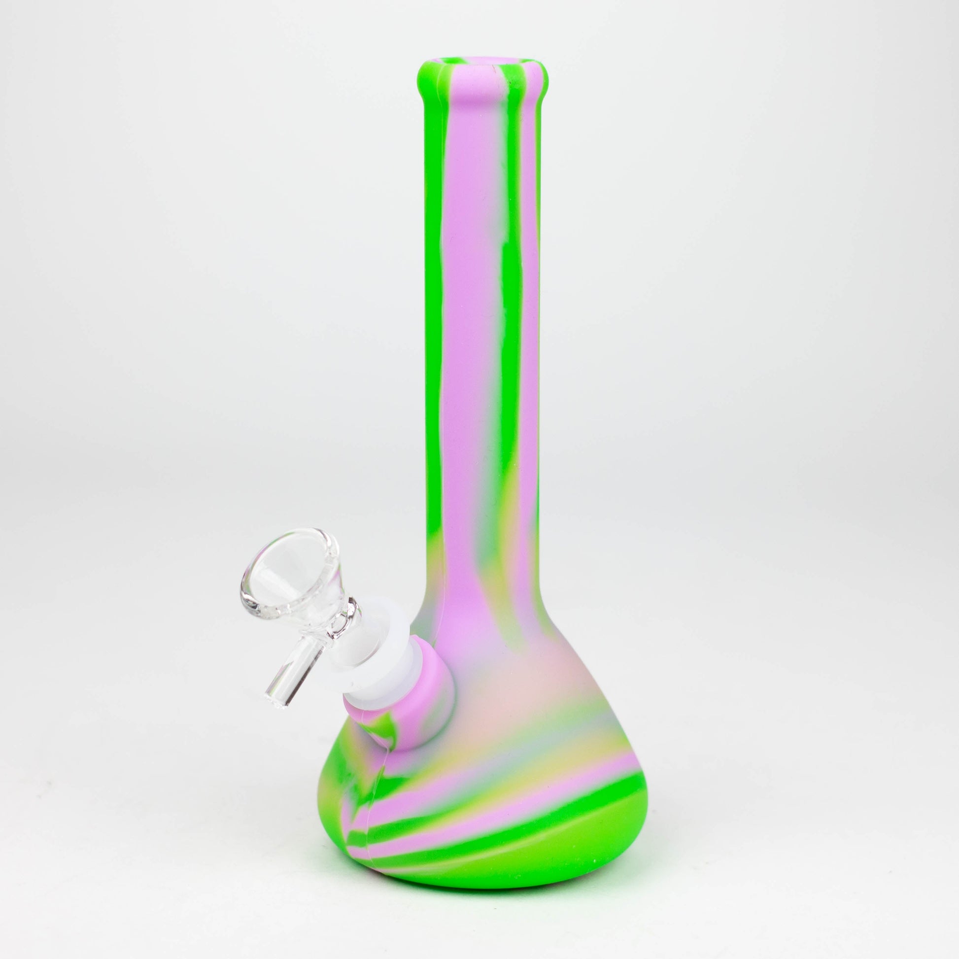 8" Tricolor silicone beaker water bong [71-Top13]_6