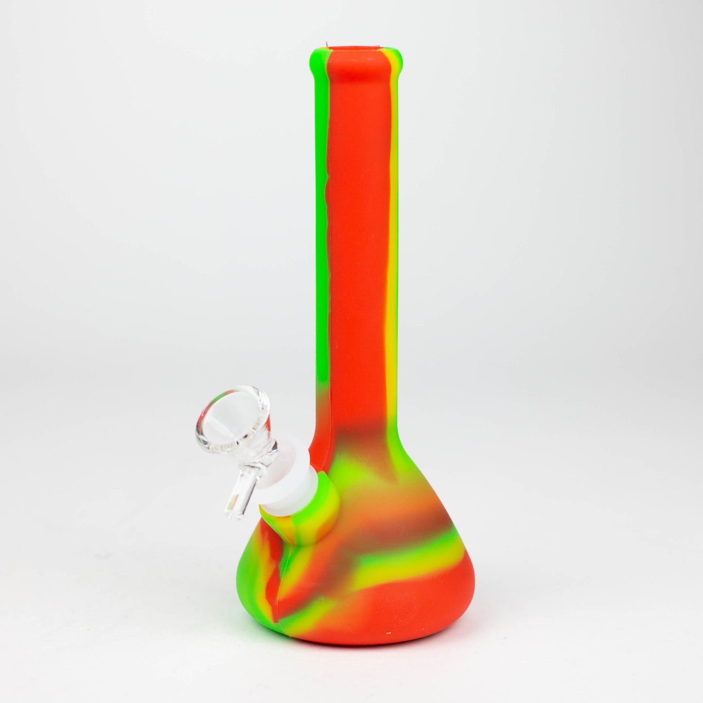 8" Tricolor silicone beaker water bong [71-Top13]_7