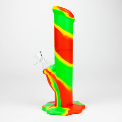 10" Straight Tube silicone bong-Assorted [TX9]_2