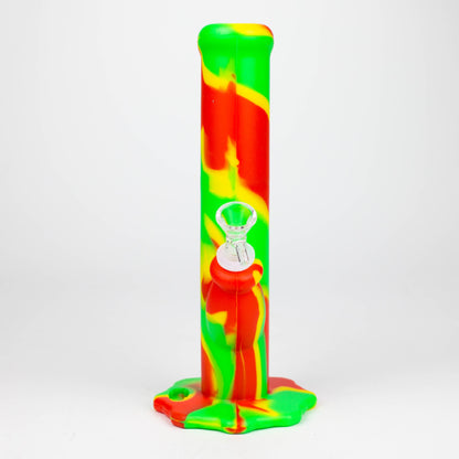 10" Straight Tube silicone bong-Assorted [TX9]_3