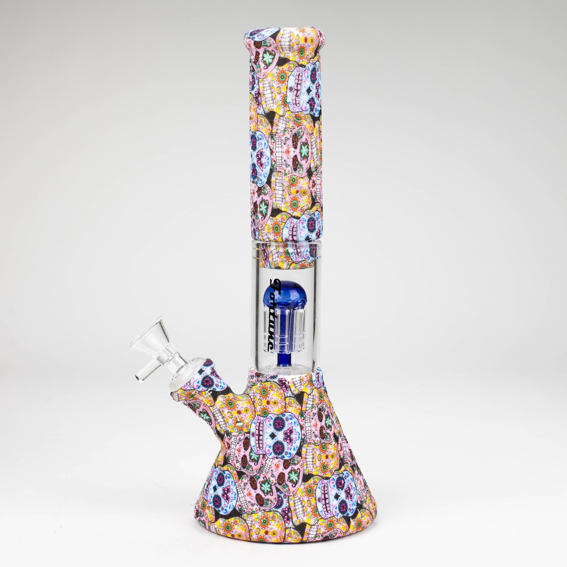 11" Graphic Silicone with glass percolator bong - Assorted [SP1060P]_2