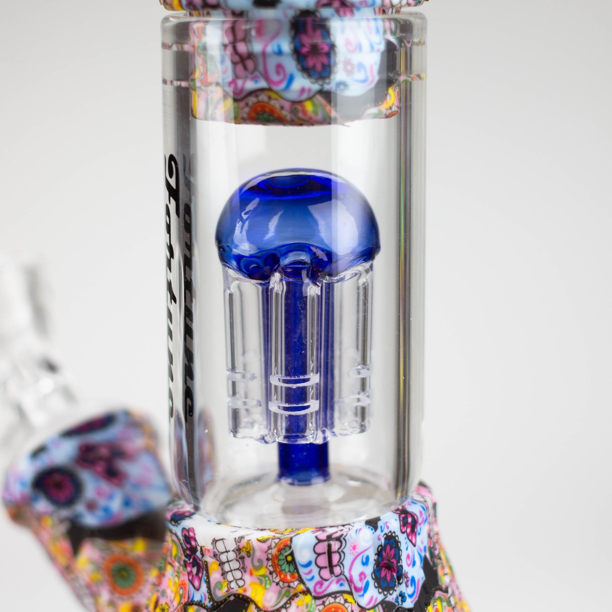 11" Graphic Silicone with glass percolator bong - Assorted [SP1060P]_4