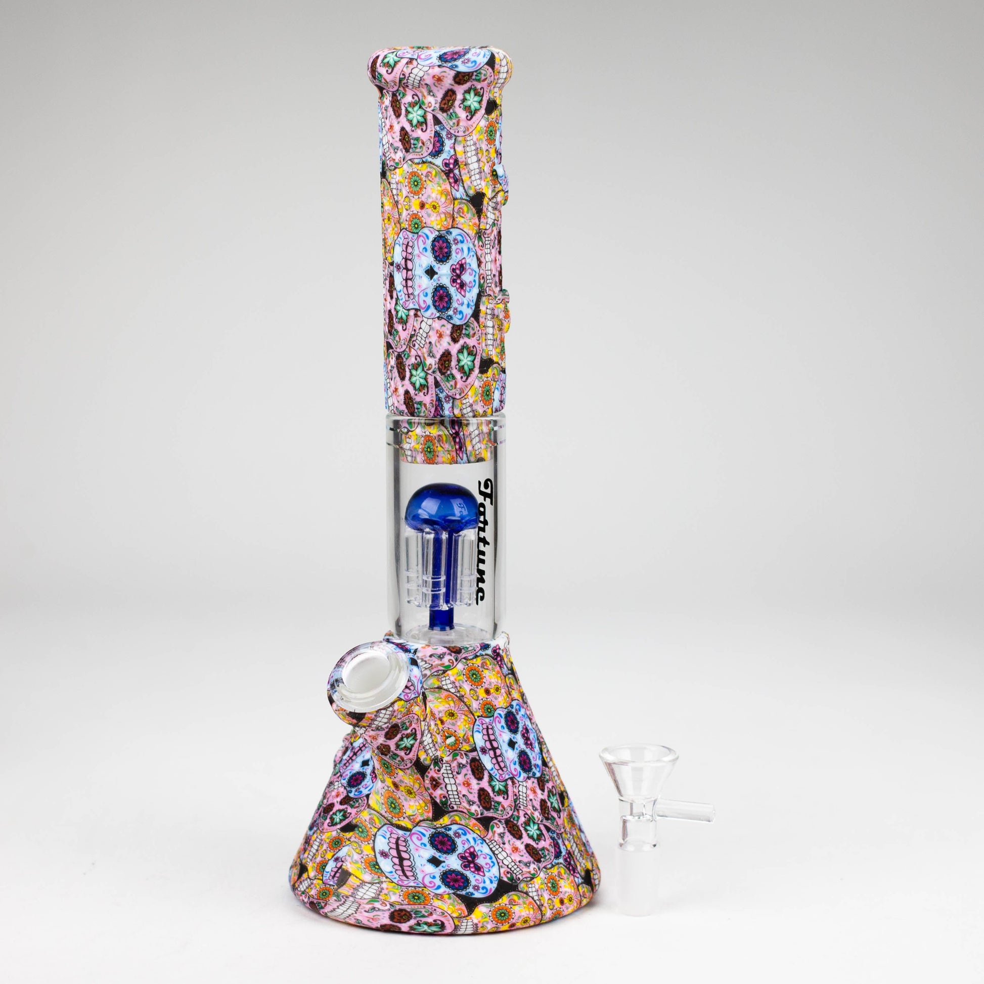 11" Graphic Silicone with glass percolator bong - Assorted [SP1060P]_7