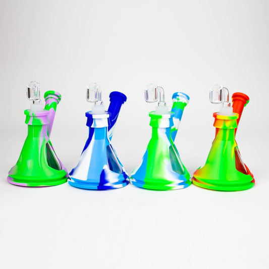 6" Silicone+Glass Rig-Assorted [175B]_0