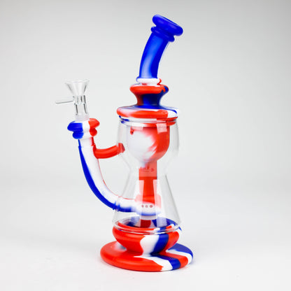 9.8" Silicone+Glass bong-Assorted [007B]_2