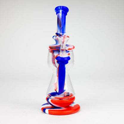 9.8" Silicone+Glass bong-Assorted [007B]_3