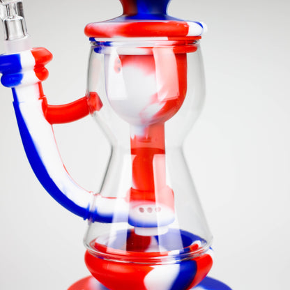 9.8" Silicone+Glass bong-Assorted [007B]_4