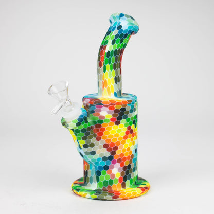 8" detachable silicone water bong-Assorted [067B]_1