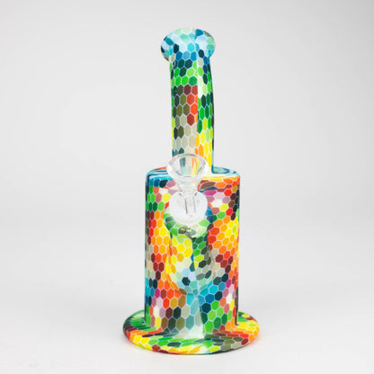 8" detachable silicone water bong-Assorted [067B]_3