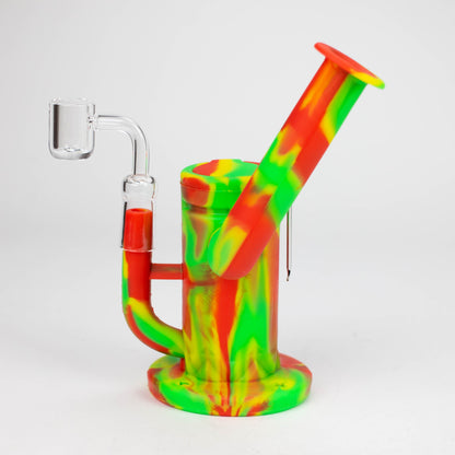 7.5" Silicone Rig with foldable mouthpiece-Assorted [127B]_2
