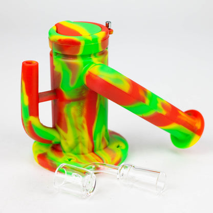 7.5" Silicone Rig with foldable mouthpiece-Assorted [127B]_7