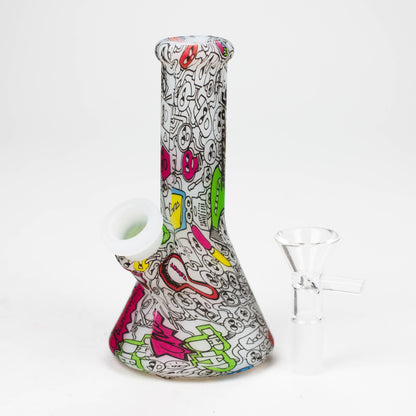 Fortune | 5" Hydrographic Silicone Bong-Assorted [SP1038P]_5
