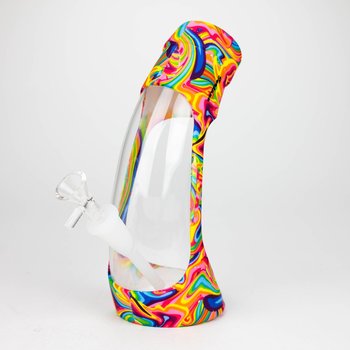 Fortune | 9" Hydrographic Silicone and Glass Bong-Assorted [SP1024P]_1