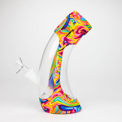 Fortune | 9" Hydrographic Silicone and Glass Bong-Assorted [SP1024P]_2