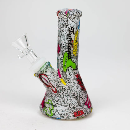 Fortune | 5" Hydrographic Silicone Bong-Assorted [SP1038P]_1