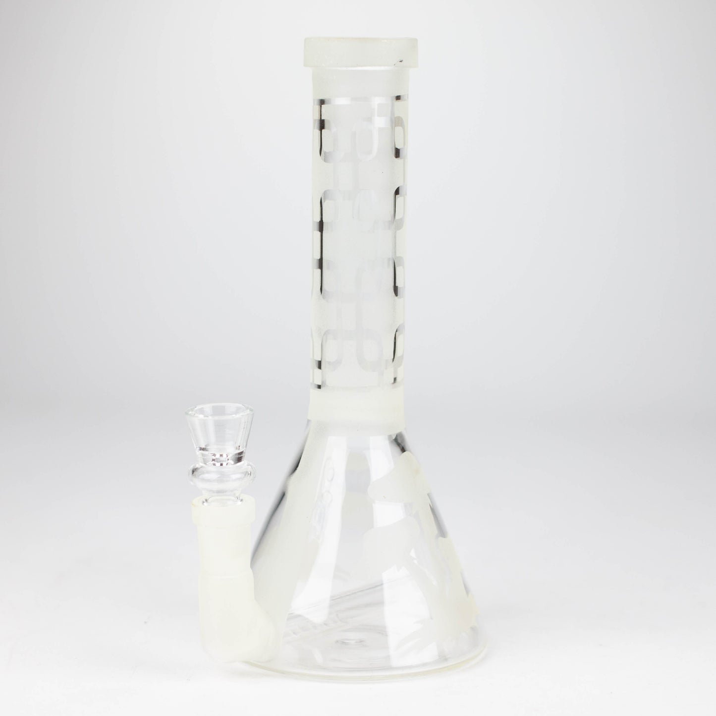 12" GLOW IN DARK BEAKER BONG WITH ICE CATCHER_0