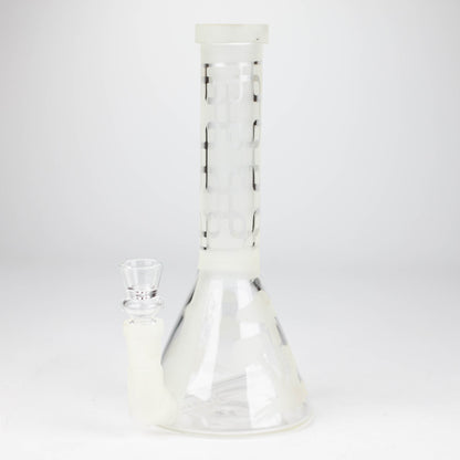 12" GLOW IN DARK BEAKER BONG WITH ICE CATCHER_0