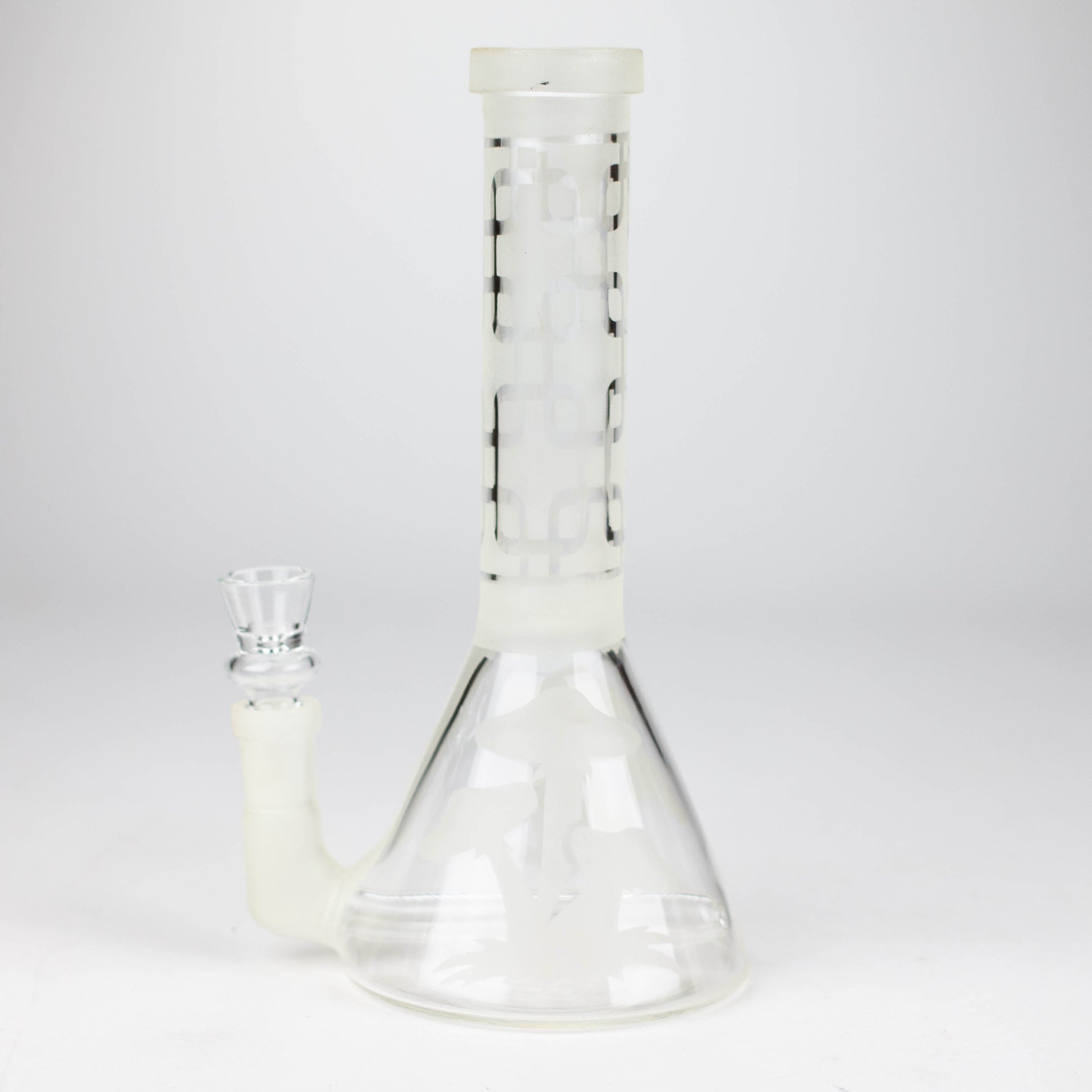 12" GLOW IN DARK BEAKER BONG WITH ICE CATCHER_2