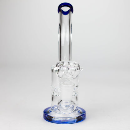 7" Bent neck glass bubbler with Honeycomb diffuser_8