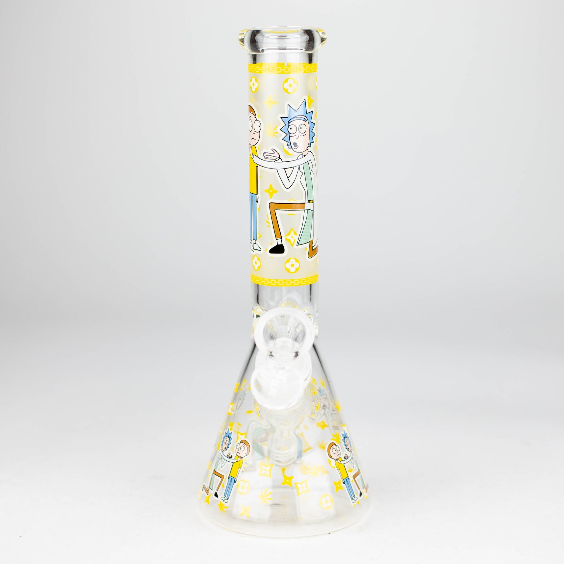 9"  Glow In The Dark 4mm glass bong [S60]_12