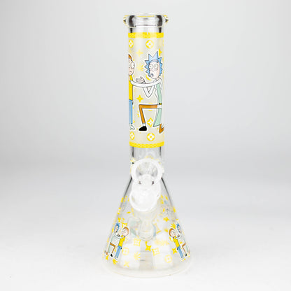 9"  Glow In The Dark 4mm glass bong [S60]_12