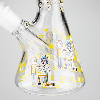 9"  Glow In The Dark 4mm glass bong [S60]_15