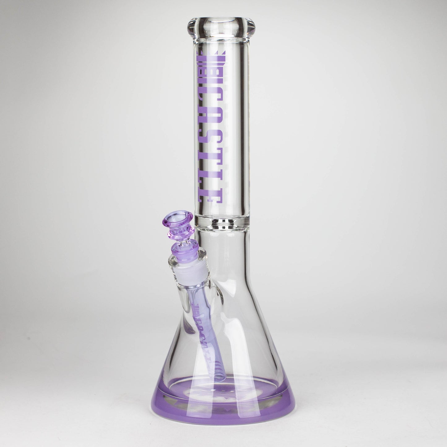Castle Glassworks | 14" Color Logo Beaker Bong [C-005]_9