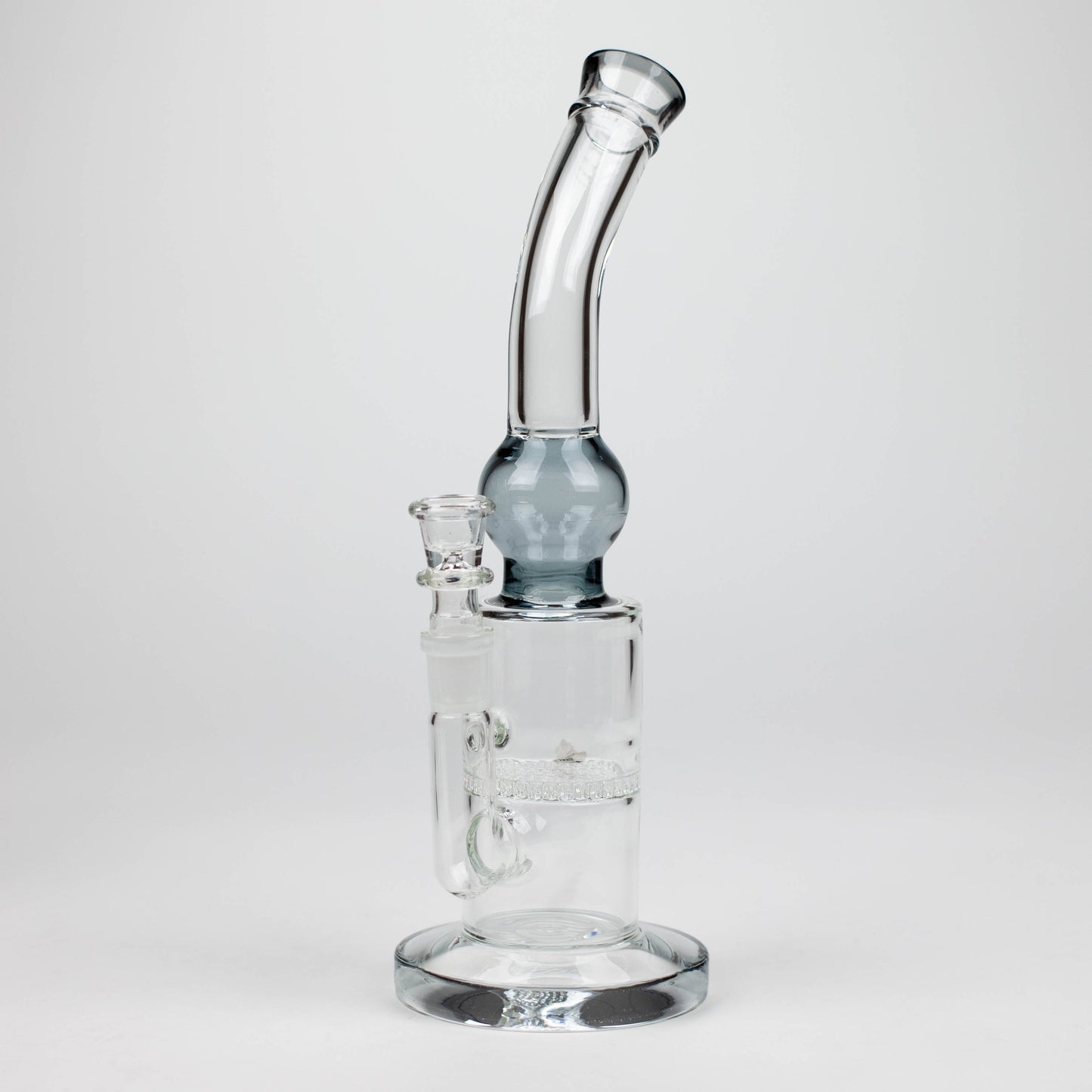 11" Color accented glass bong with honeycomb diffuser-Assorted_6