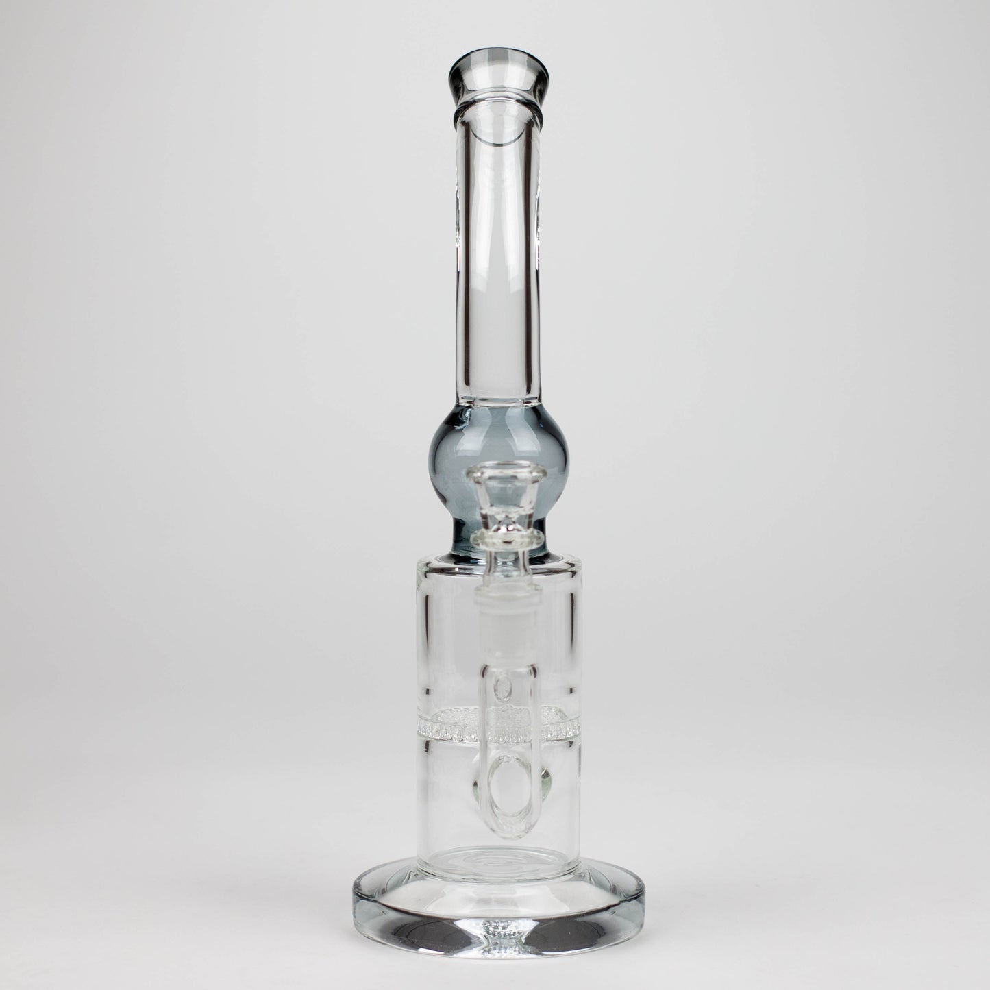11" Color accented glass bong with honeycomb diffuser-Assorted_8