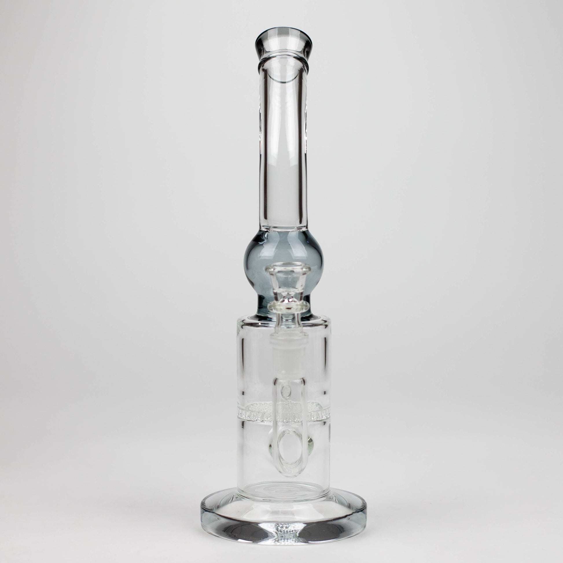 11" Color accented glass bong with honeycomb diffuser-Assorted_8