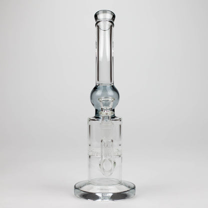 11" Color accented glass bong with honeycomb diffuser-Assorted_8