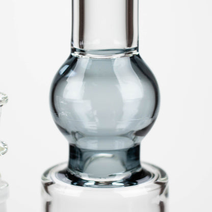 11" Color accented glass bong with honeycomb diffuser-Assorted_10