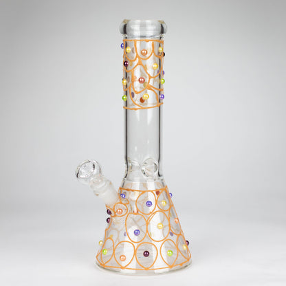 12" Royal conical hand crafted glass water bong_0