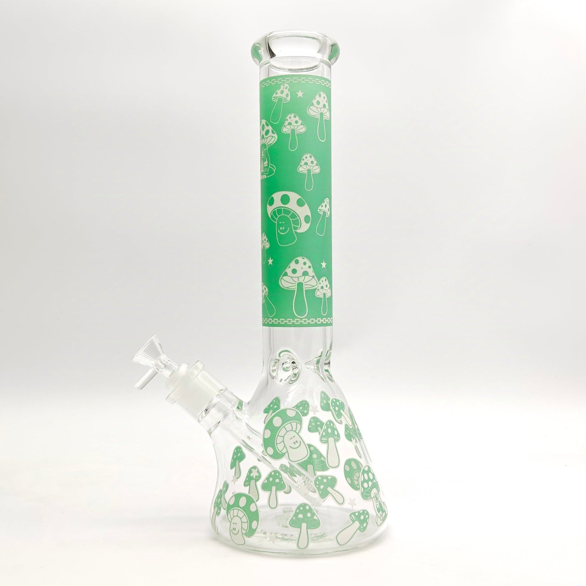 14" 7mm Mushroom Glow in the dark Bong_9
