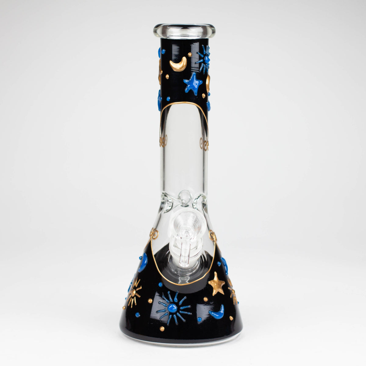 10" 3D Sky Design Glass Beaker Bong