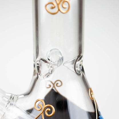 10" 3D Sky Design Glass Beaker Bong