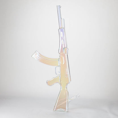 27" Electroplated AK-47 Design Glass Bong with Display Stand [GU001]_4