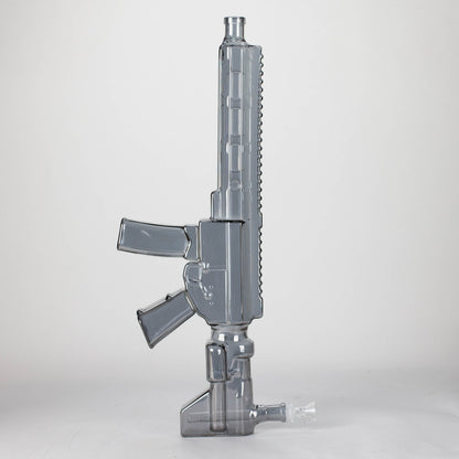 22" Electroplated Machin gun Design Glass Bong with Display Stand [GU003]_6