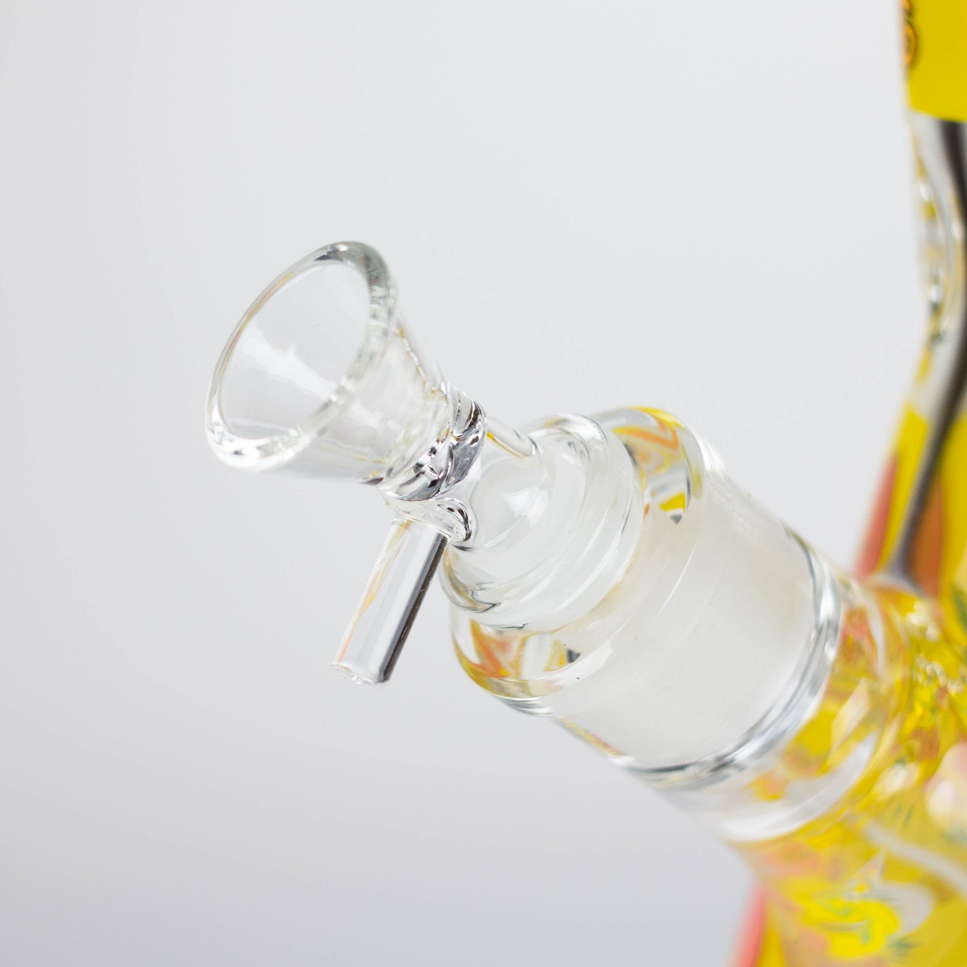 14" 7mm Glass Bong With Bud Design_4