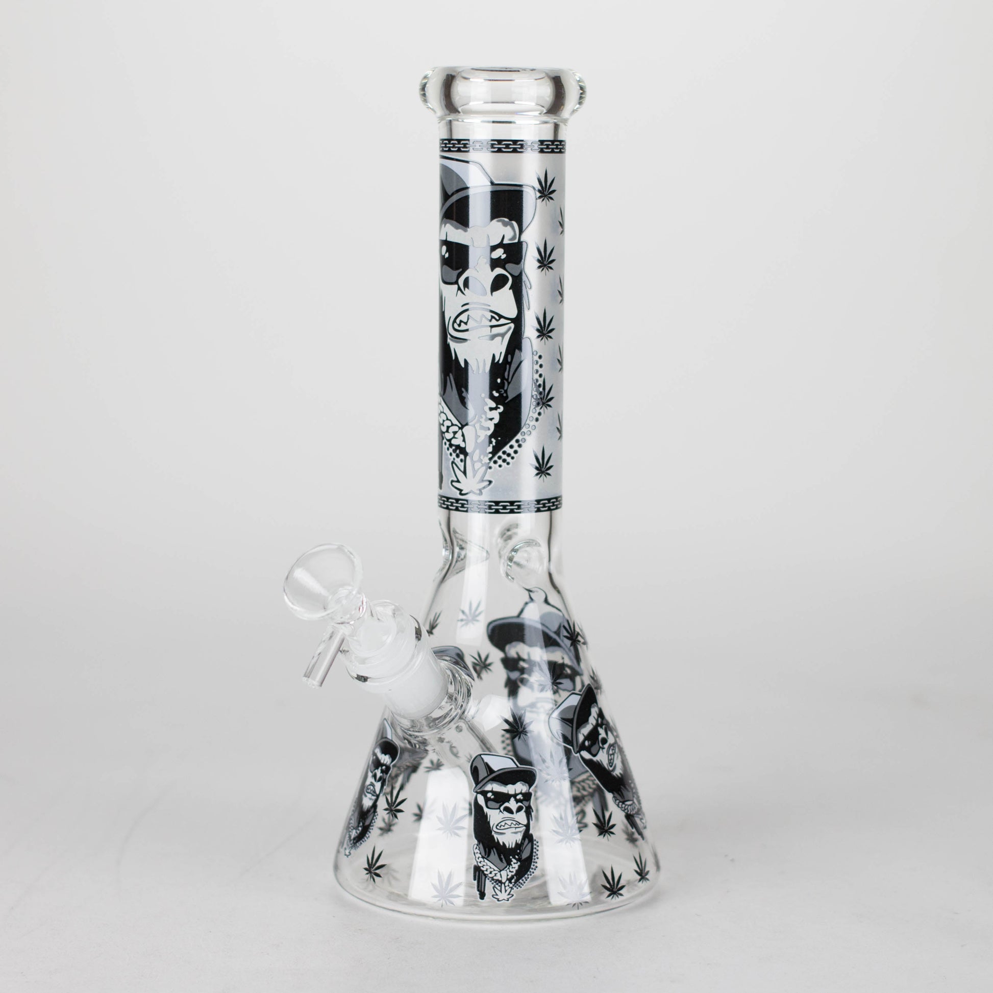 10" Gorilla Designs Glow In The Dark beaker bong In the Box [PIP302]_12