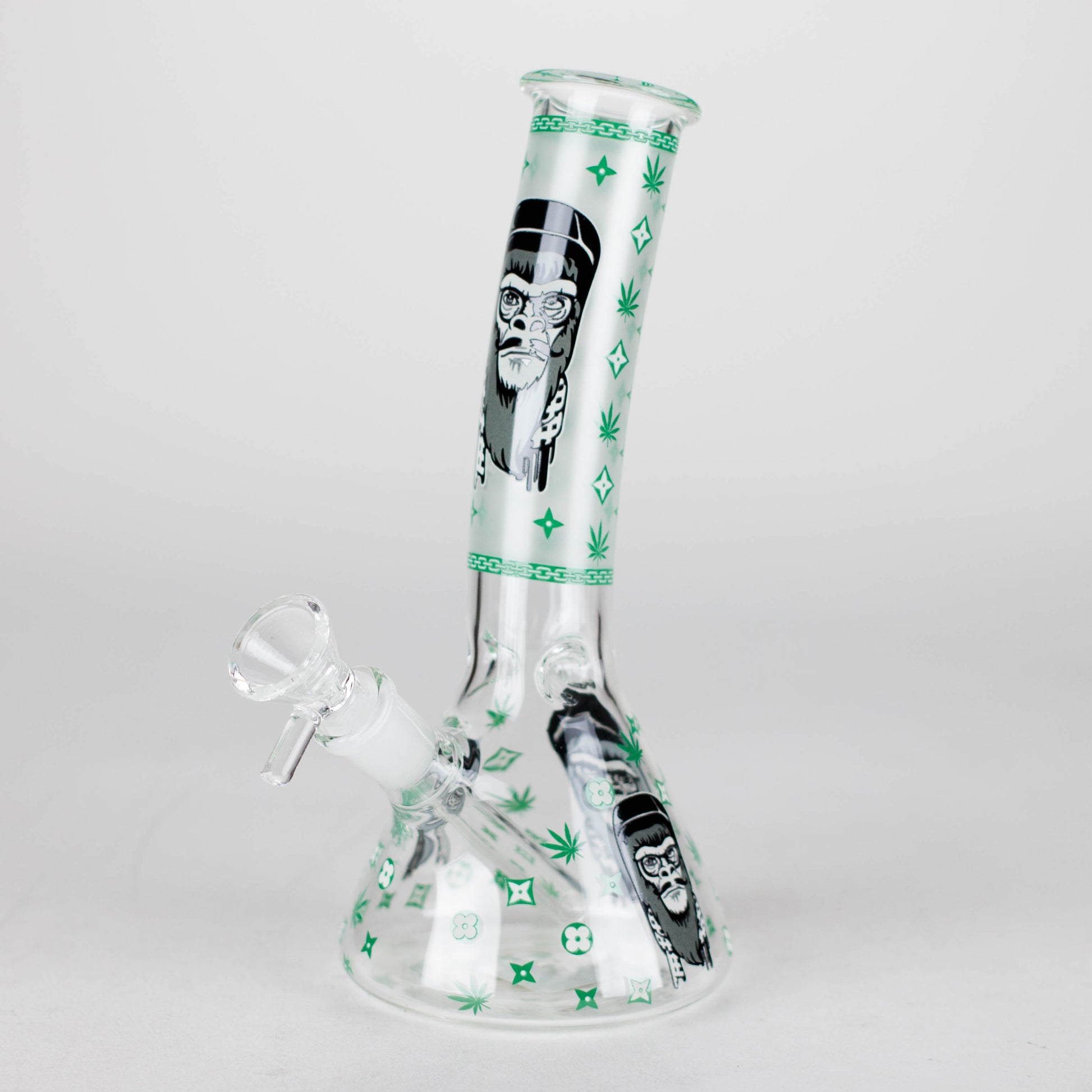 8.5" Gorilla Designs Glow In The Dark beaker bong In the Box [PIP301]_9