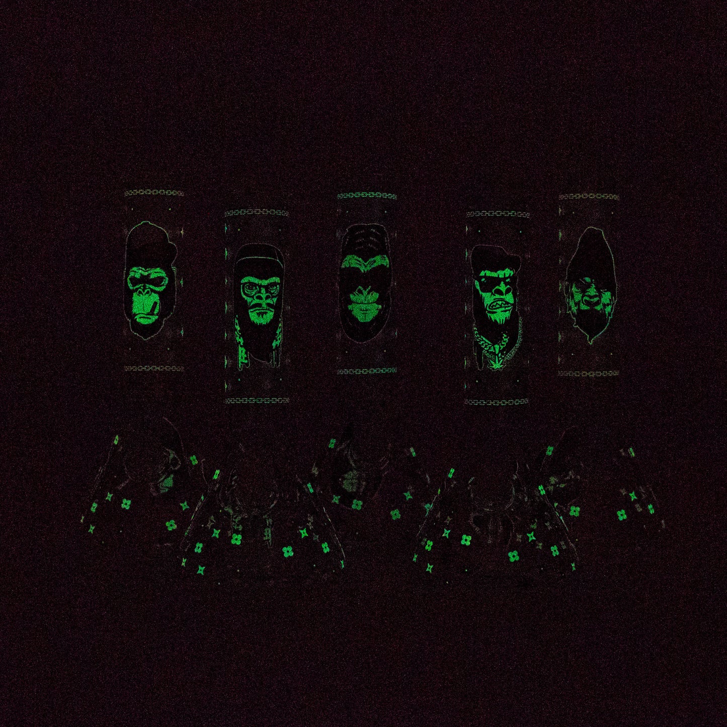 8.5" Gorilla Designs Glow In The Dark beaker bong In the Box [PIP301]_6