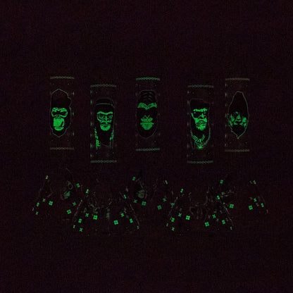 8.5" Gorilla Designs Glow In The Dark beaker bong In the Box [PIP301]_6