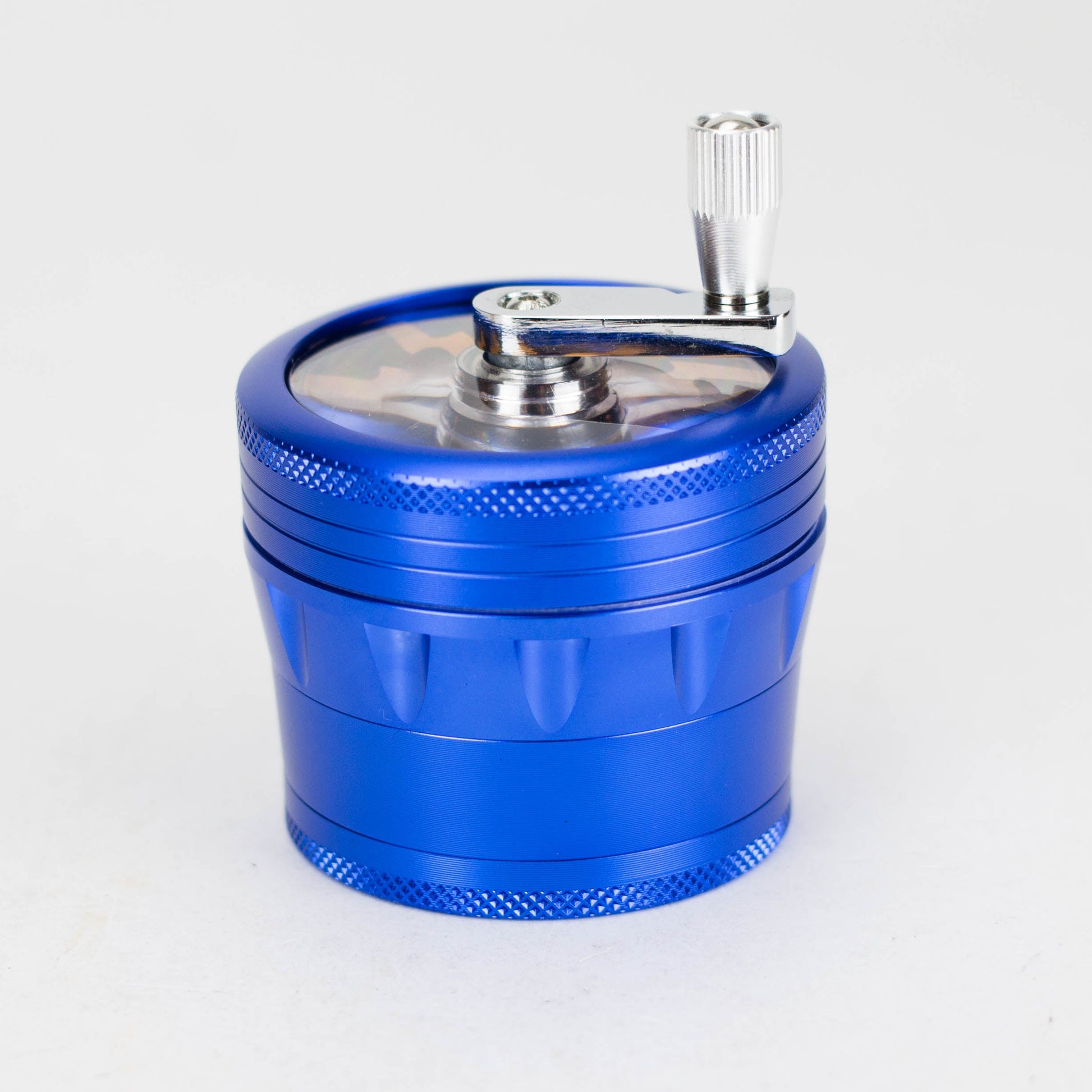 60mm 4 Part Grinder, With Grinding Gear on Top and Black Color [CN6402]_2