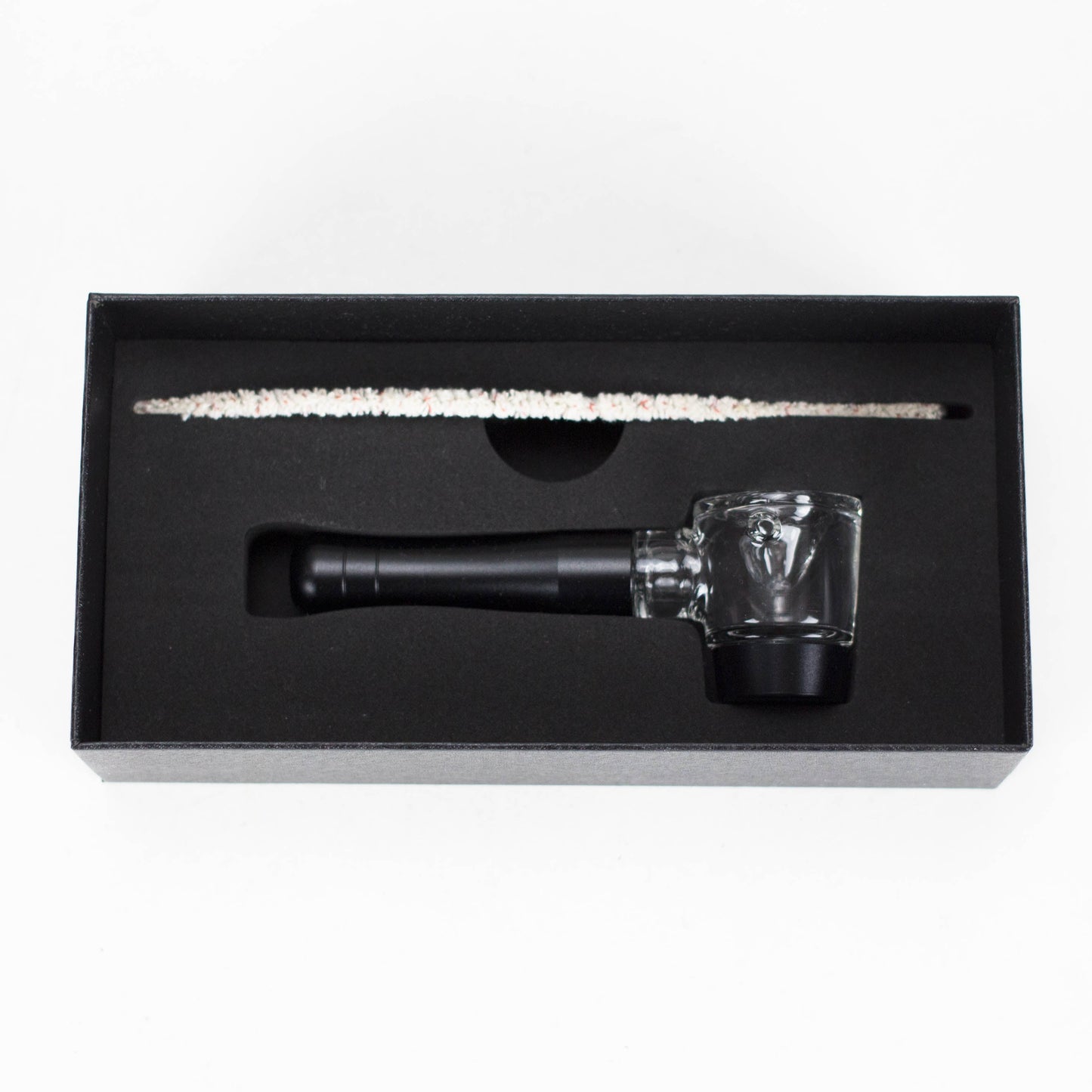 4" Pipe -Aluminum+Glass, Black Color  [YD1500]_3