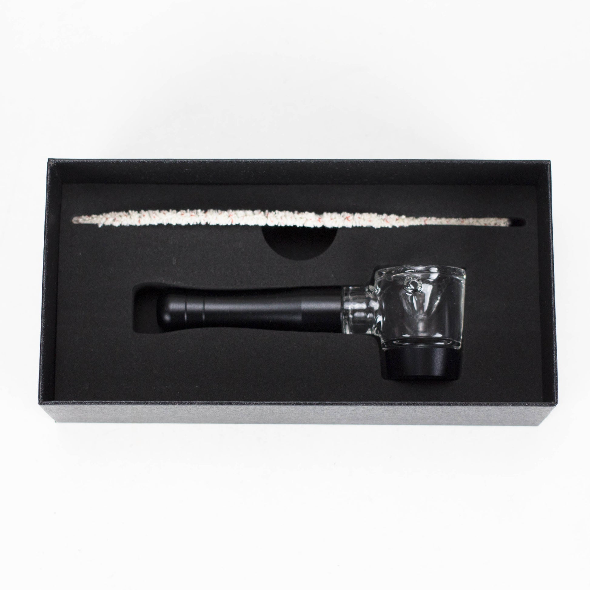 4" Pipe -Aluminum+Glass, Black Color  [YD1500]_3